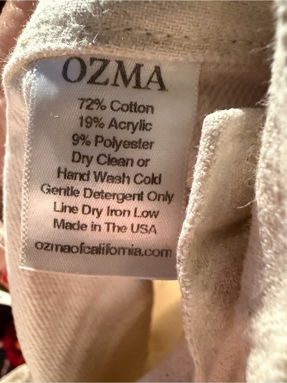 OZMA Off-White High-Waist Cotton Pants - Picture 4 of 10